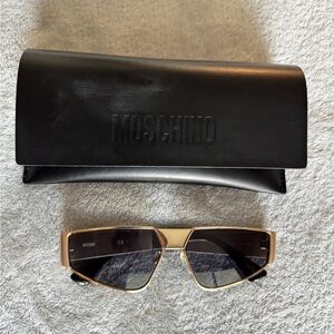 Moschino Gold Frame Sunglasses